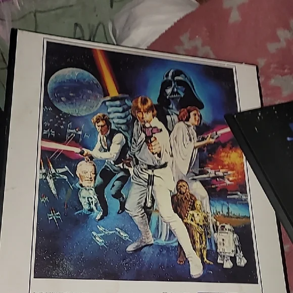 Star Wars Wall Art Set - Black, Blue, White